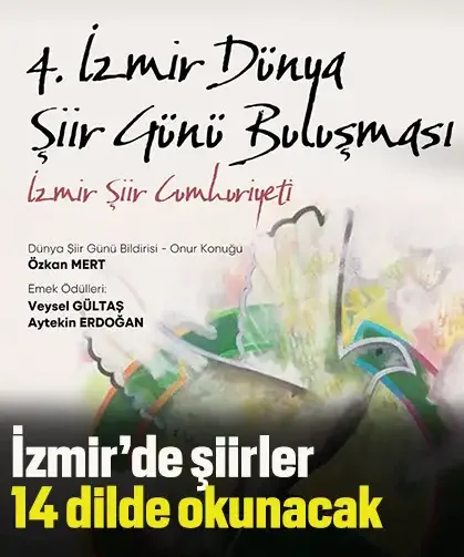 İzmir’de şiirler 14 dilde okunacak