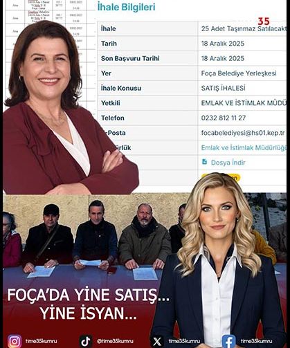 Foça’da Yine Satış… Yine İsyan…