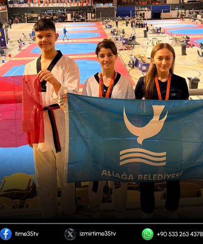 Aliağalı Emirhan Okmar Hollanda'da gümüş madalya kazandı