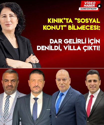 Kınık’ta "Sosyal Konut" Bilmecesi: Dar Gelirli İçin Denildi, Villa Çıktı!