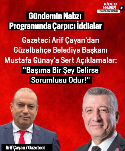 Güzelbahçe’de danışman hattıyla tehdit! "Başıma Bir Şey Gelirse Sorumlusu Odur!"