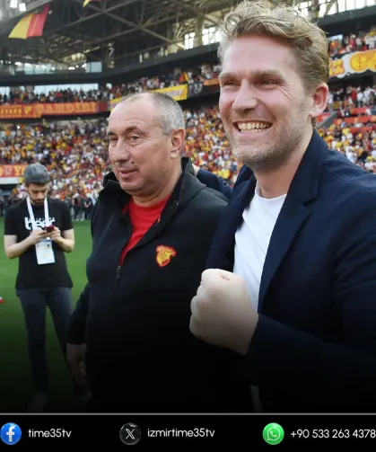 Göztepe Avrupa yolunda, başkandan destek