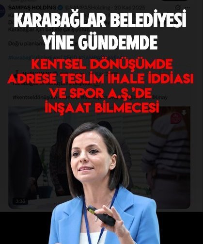 Karabağlar Belediyesi Adrese Teslim İhale İddiası ve Spor A.Ş’de İnşaat Bilmecesi