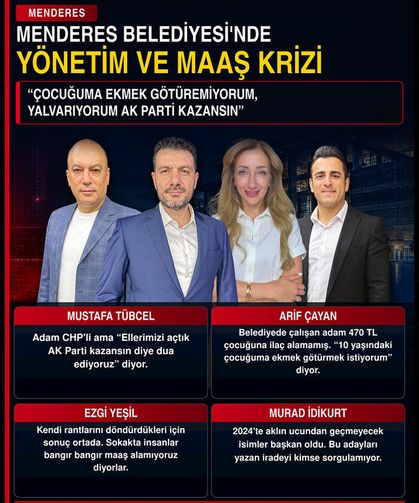 Menderes'te "Çocuğuma Ekmek Götüremiyorum, Yalvarıyorum AK Parti Kazansın"