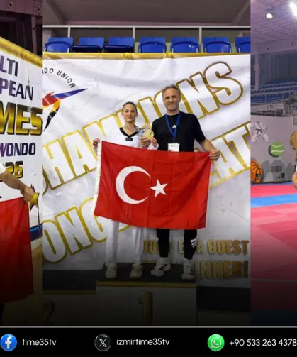İzmirli tekvandoculardan Avrupa’da üç madalya