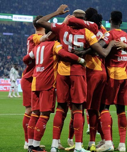 Galatasaray, Konyaspor'u 4-0 yenerek liderliğini sürdürdü