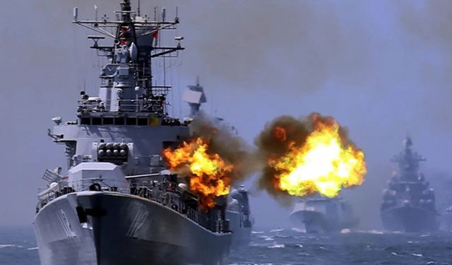 Çin savaş hazırlığında! Savaş gemileri çıktı
