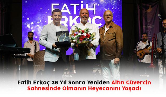 Fatih Erkoç 36 Yıl Sonra Yeniden Altın Güvercin Sahnesinde 