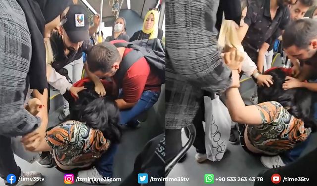 Kartal’da İETT otobüsünde koltuk kavgası: kadınlar birbirine girdi