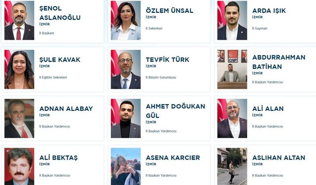 CHP İzmir yönetim kadrosu belli oldu