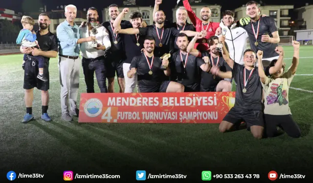 Menderes Belediyesi futbol turnuvası sona erdi