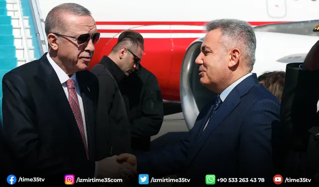 Cumhurbaşkanı Erdoğan İzmir'de: Vali Elban'dan karşılama