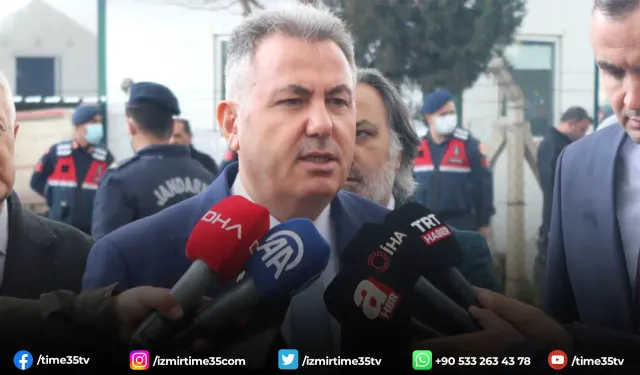 Vali Elban İzmir’deki yangında incelemelerde bulundu