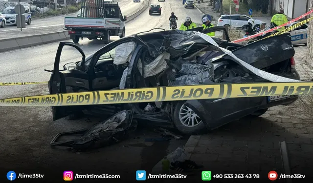 İzmir’de korkunç trafik kazası: 1 ölü, 1’i ağır 2 yaralı
