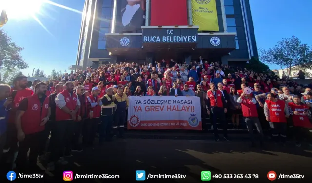 Buca Belediyesi’nde grev ilanı asıldı