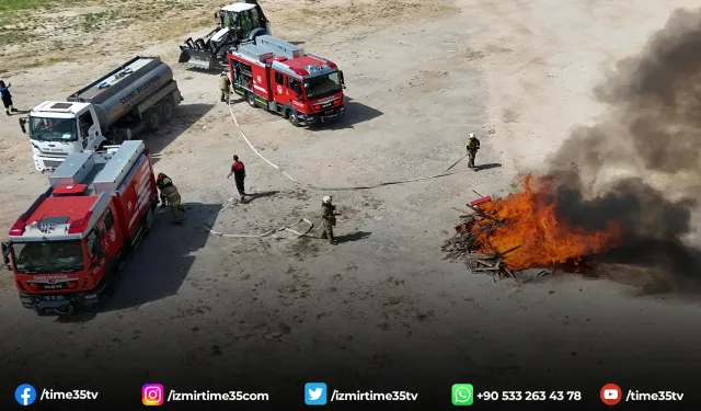 Çeşme’de ‘Yangın Söndürme Tatbikatı’ gerçekleştirildi