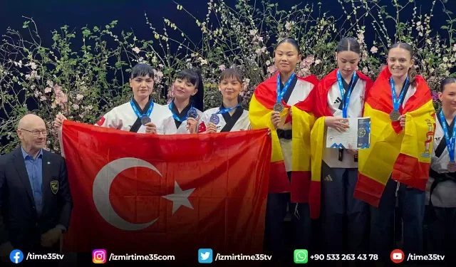 Gaziemir’in taekwondocuları Avrupa’yı fethetti