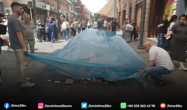 Konak’ta grev başladı, sokaklar çöp içinde kaldı