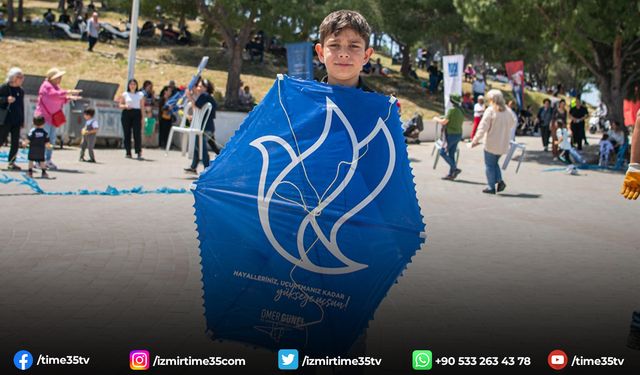 Kuşadalı çocuklar Hıdırellez’i uçurtma şenliği ile kutladı