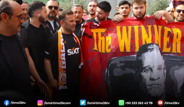 Şampiyon Galatasaray, İzmir'e geldi
