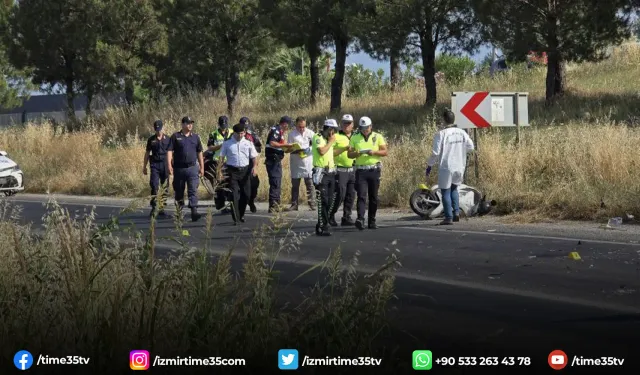 İzmir'de kamyonet iki motosikletliye çarptı: 1 ölü