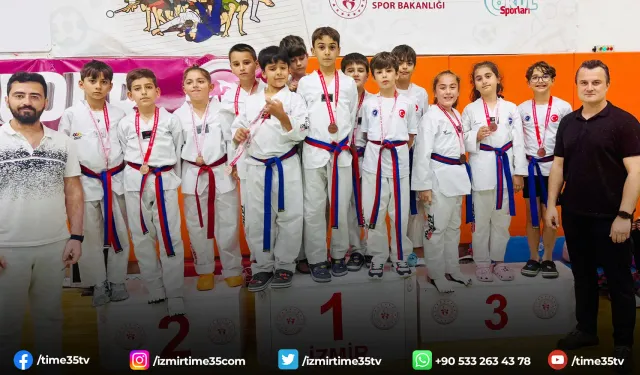 Aliağa’nın Taekwondocuları 20 madalya ile döndü