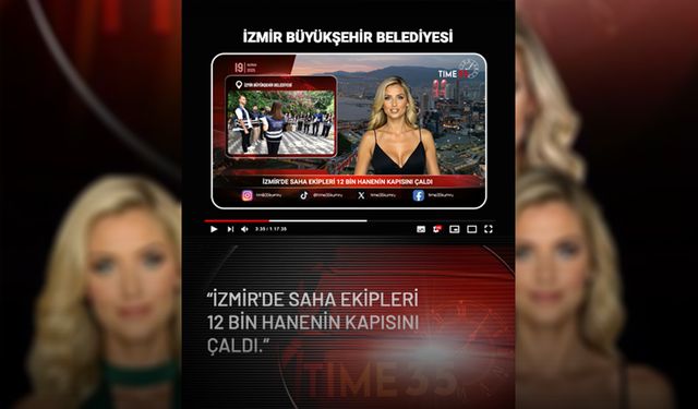 İzmir'de saha ekipleri 12 bin hanenin kapısını çaldı