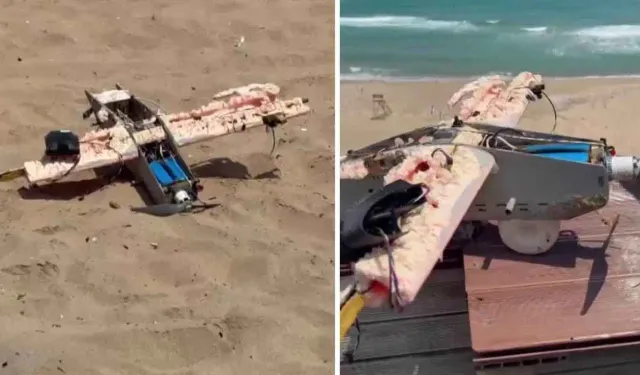 Denizinde kamikaze dronuna benzer cisim bulundu