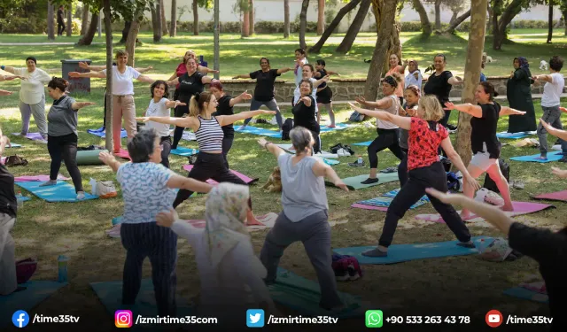 Buca’da açık havada spor keyfi
