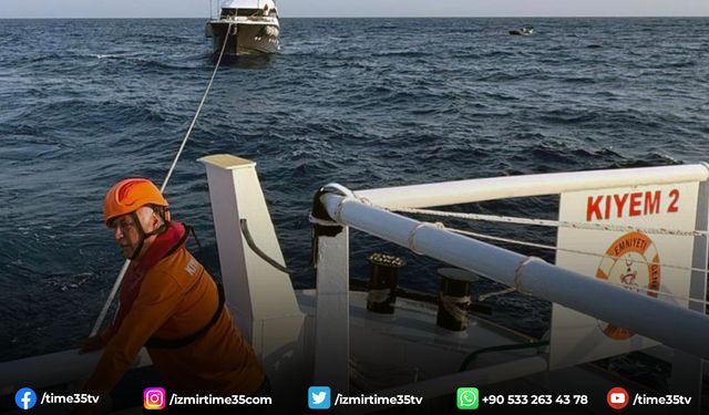 Makine arızası nedeniyle sürüklenen tekne kurtarıldı