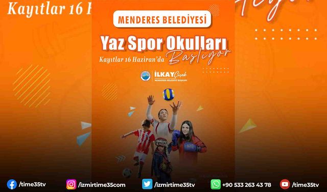 Menderes’te yaz spor okulları başlıyor