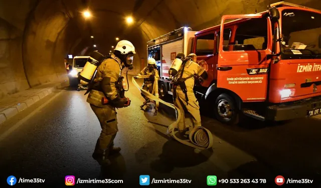 Tünelde nefes kesen tatbikat