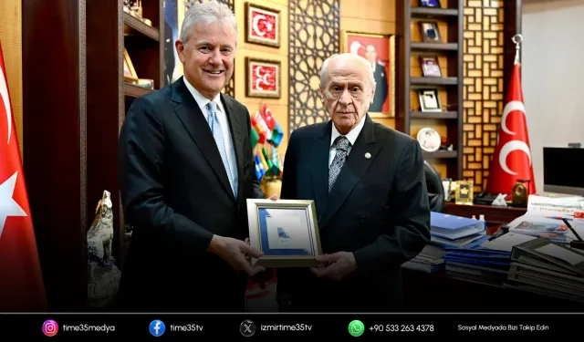 İZTO Başkanı Özgener, Bahçeli’yi Ankara’da ziyaret etti