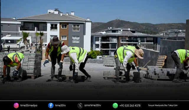 Kuşadası’nda yol çalışmaları hız kesmeden sürüyor