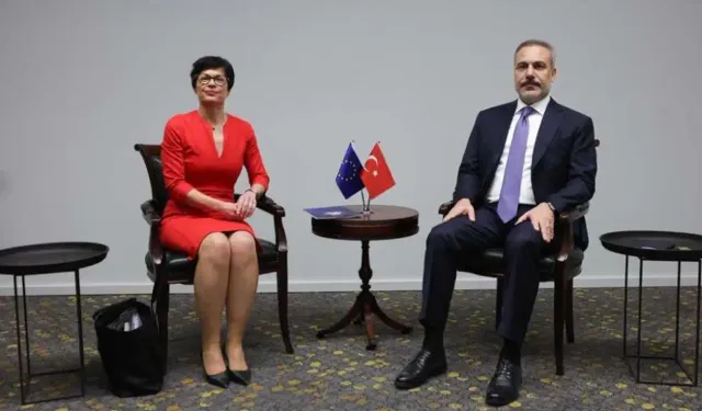 Bakan Fidan, AB Komiseri Kos ile görüştü