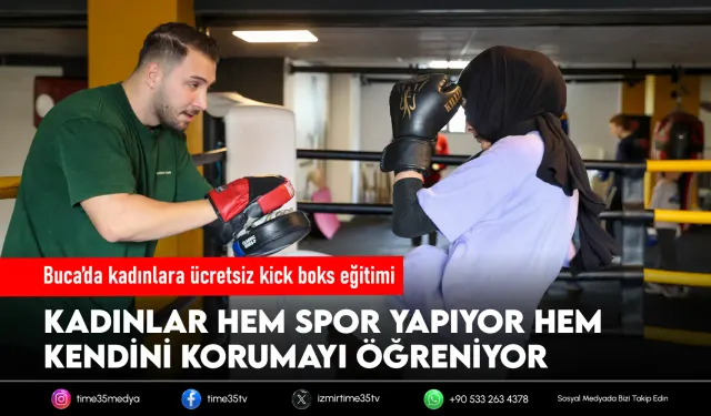 Bucalı kadınlar şiddete karşı kick boks öğreniyor