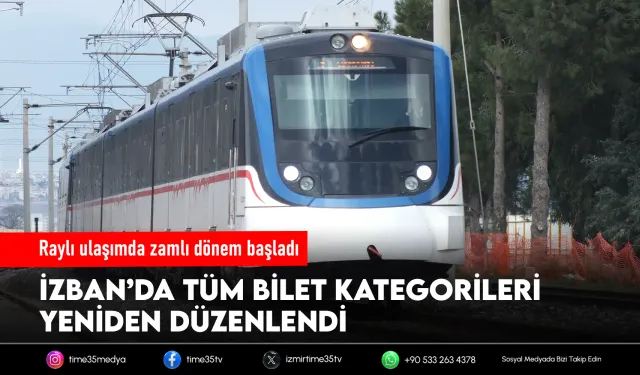 İZBAN’da yeni dönem başladı: Bilet fiyatlarına yüzde 20 artış