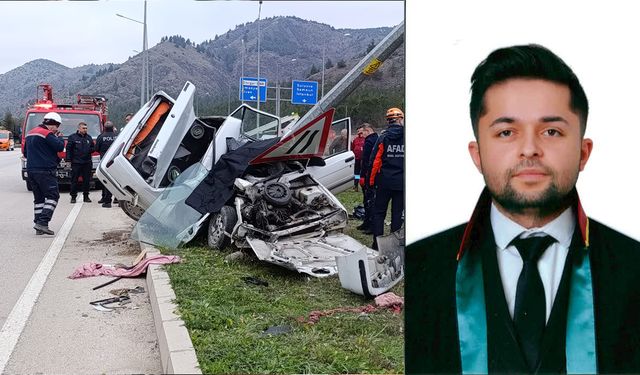 Avukat, duruşmaya giderken kazada yaşamını yitirdi