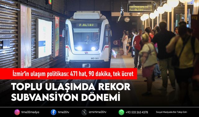 İzmir'in ulaşım politikası: 471 hat, 90 dakika, tek ücret