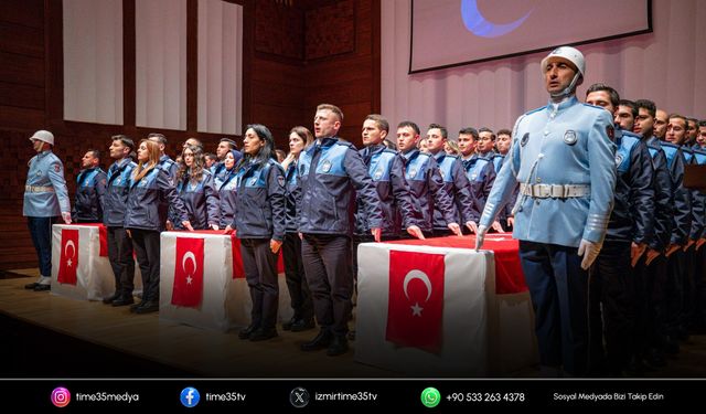 İzmir zabıtasına 86 yeni memur yeminle başladı