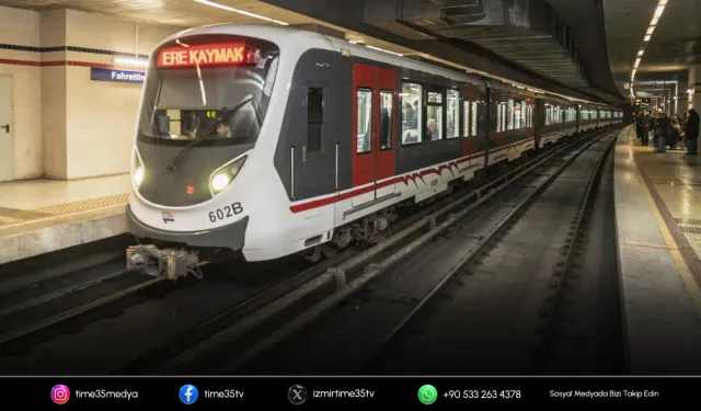 İzmir Metrosu’nda makas yenileme çalışması