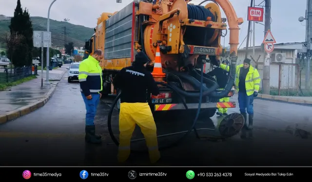 İzmir’de yağışa karşı ekipler teyakkuzdaydı
