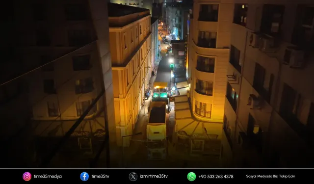 Alsancak’ta altyapısı tamamlanan sokaklar asfaltlanıyor