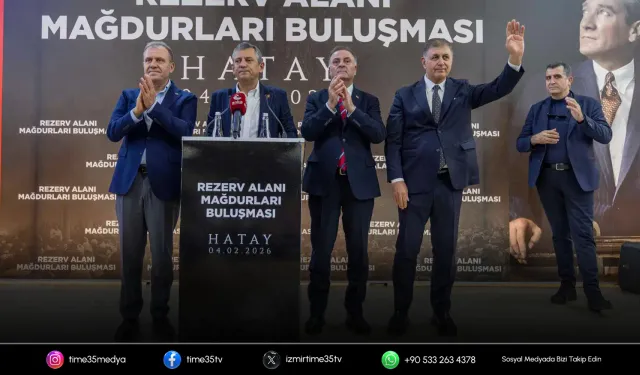 CHP Lideri Özel ve Başkan Tugay Hatay'da