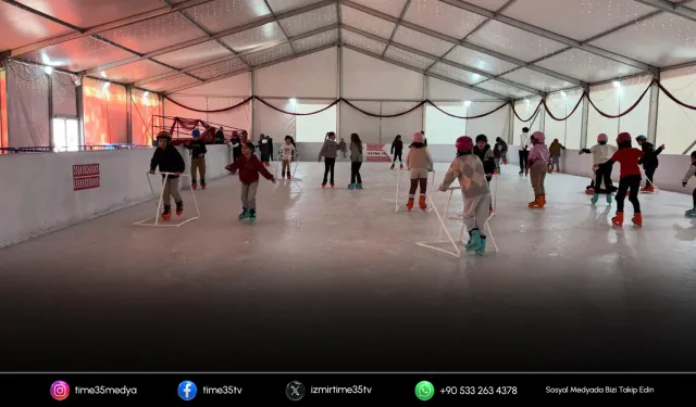 Öğrenciler buz pistinde buluştu