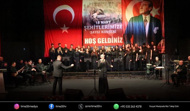 Aydın'da 18 Mart şehitlerine saygı konseri düzenlendi