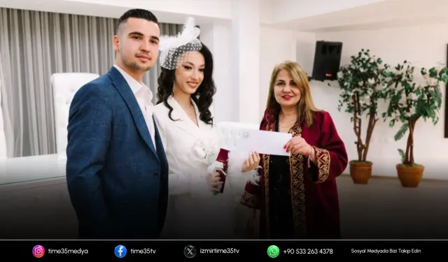 Balçova'da yeni evlenen çiftlere alışveriş kartı desteği