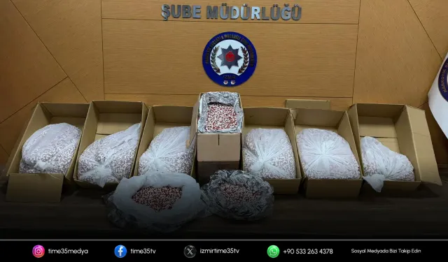İzmir’de 356 bin sentetik ecza hap yakalandı