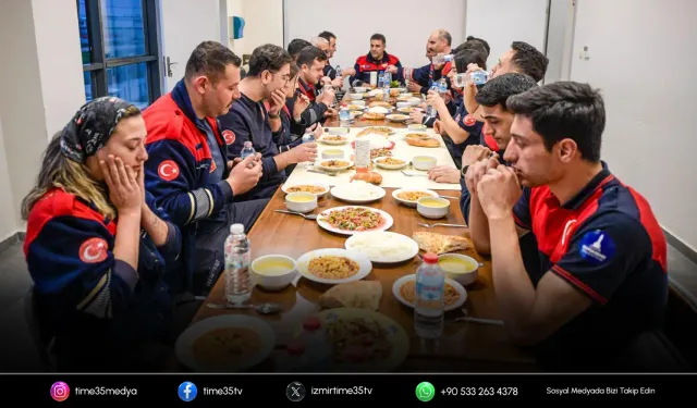 İtfaiyeciler iftarda da görev başında