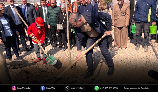 İzmir İtfaiyesi Korusu’na ilk fidanlar dikildi